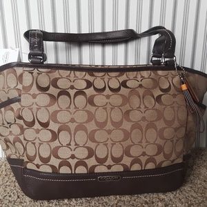 Coach Park Signature Carrie Purse NWT
